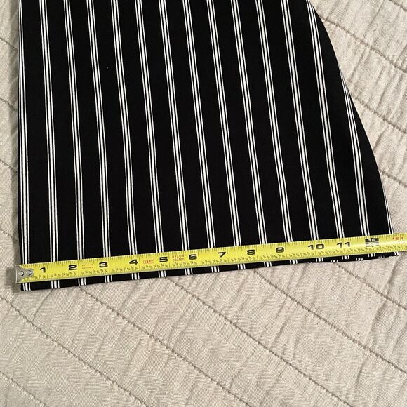 Vamp VTG Women's Super High Rise Pants Black/White Stripe Wide Leg Size MED - Picture 10 of 10